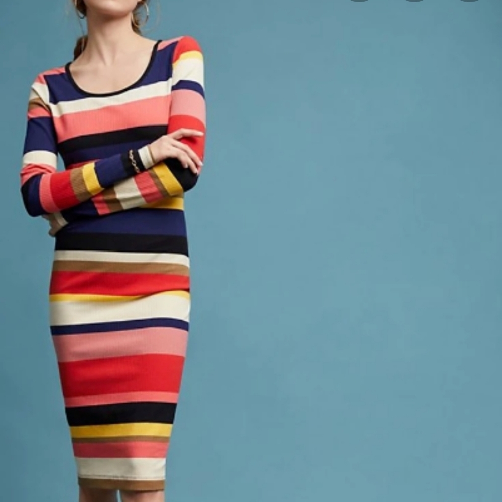 Anthropologie Women's Tracy Reese Striped Column B